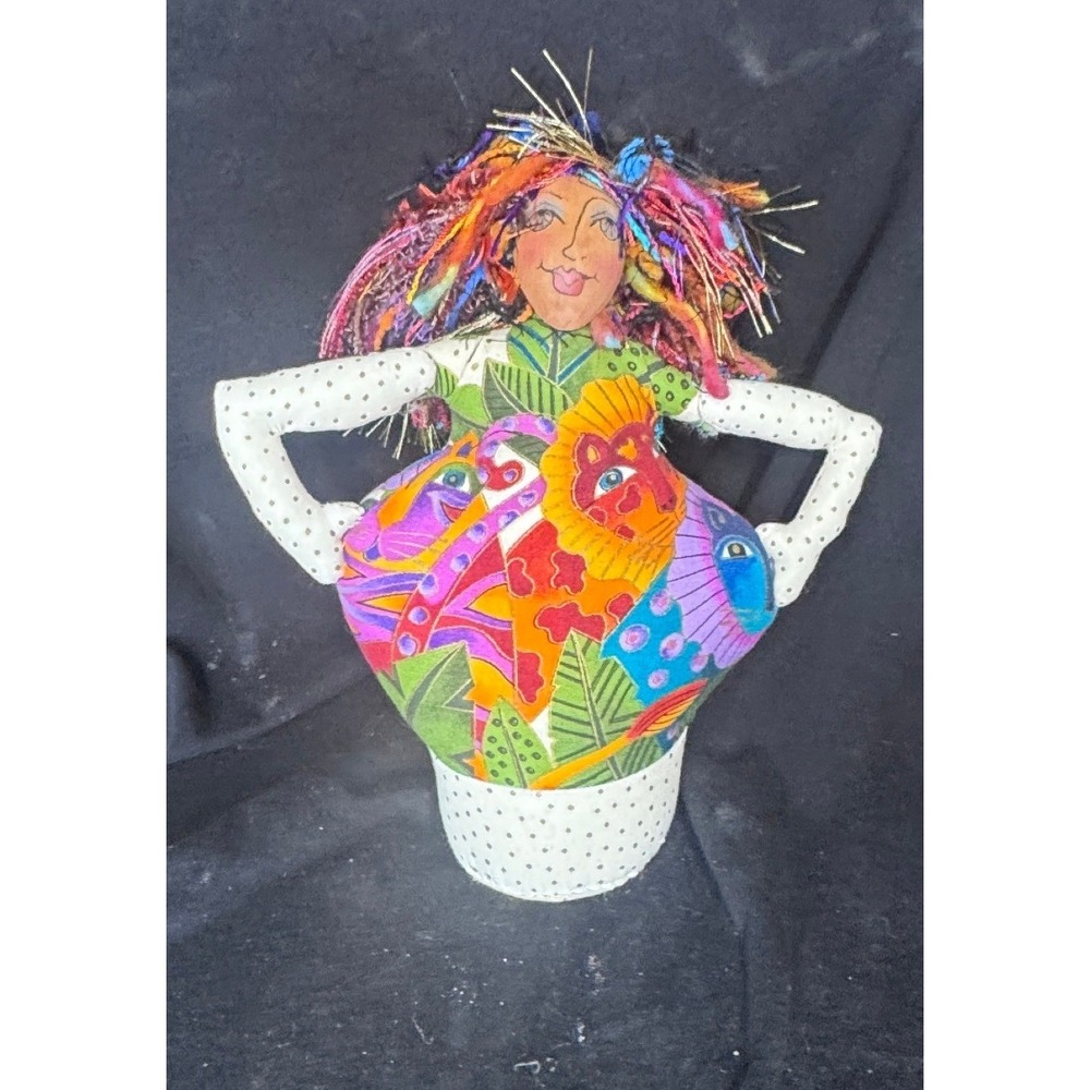 Edwards 2004 Crazy Art Out of da Box Handcrafted Fiber Art Doll Whimsical Female